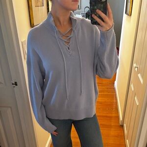 Theory Cashmere Light Blue Sweater